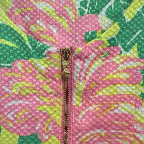 Lilly Pulitzer for Target Pink Flamingo Fan Dance Shift Dress Size 6 Sleeveless - Picture 10 of 13